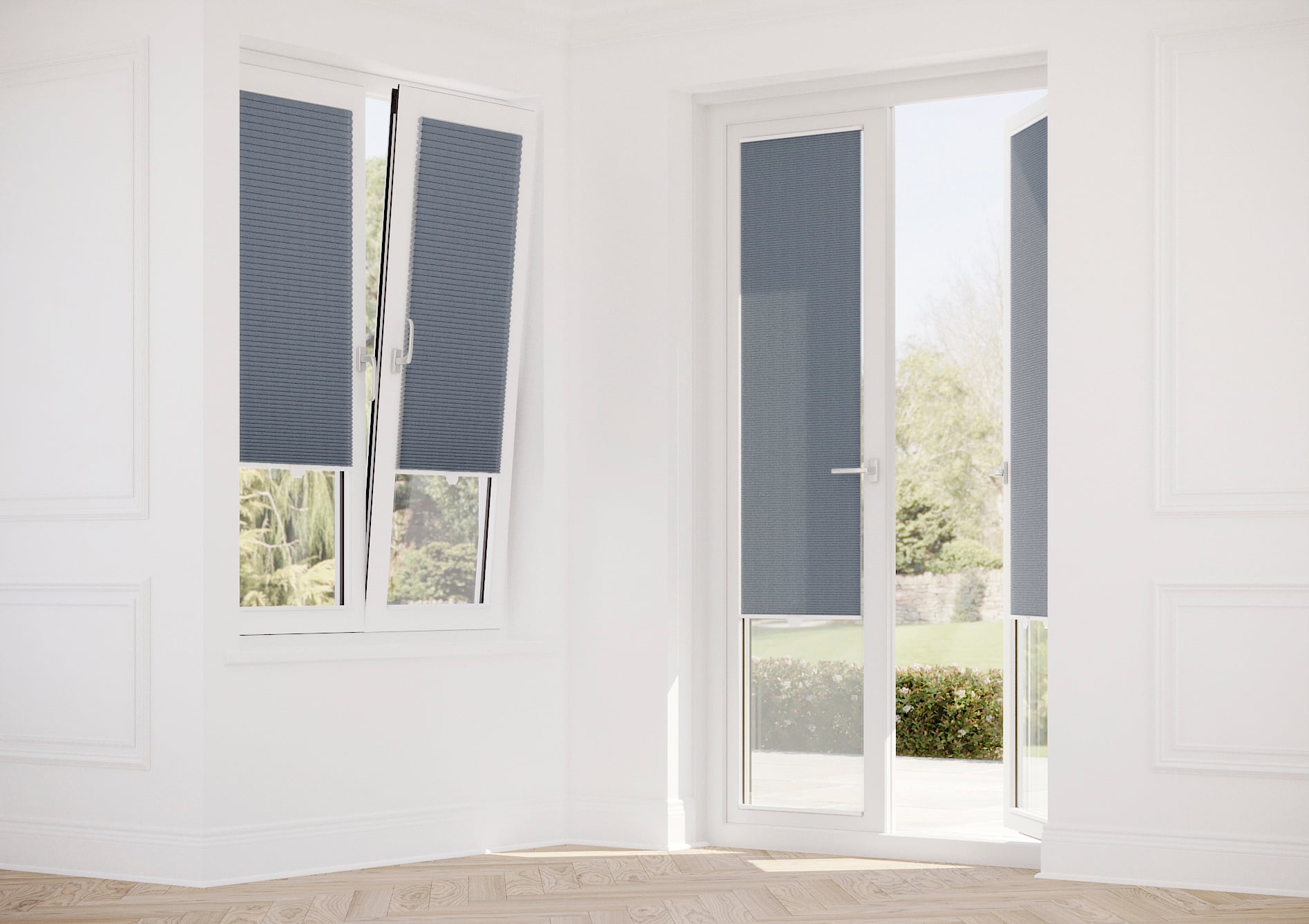 Halo, Slate Grey - Stick Fit Slim Honeycomb Blind - Image 11